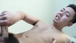 Groped gay asian twink